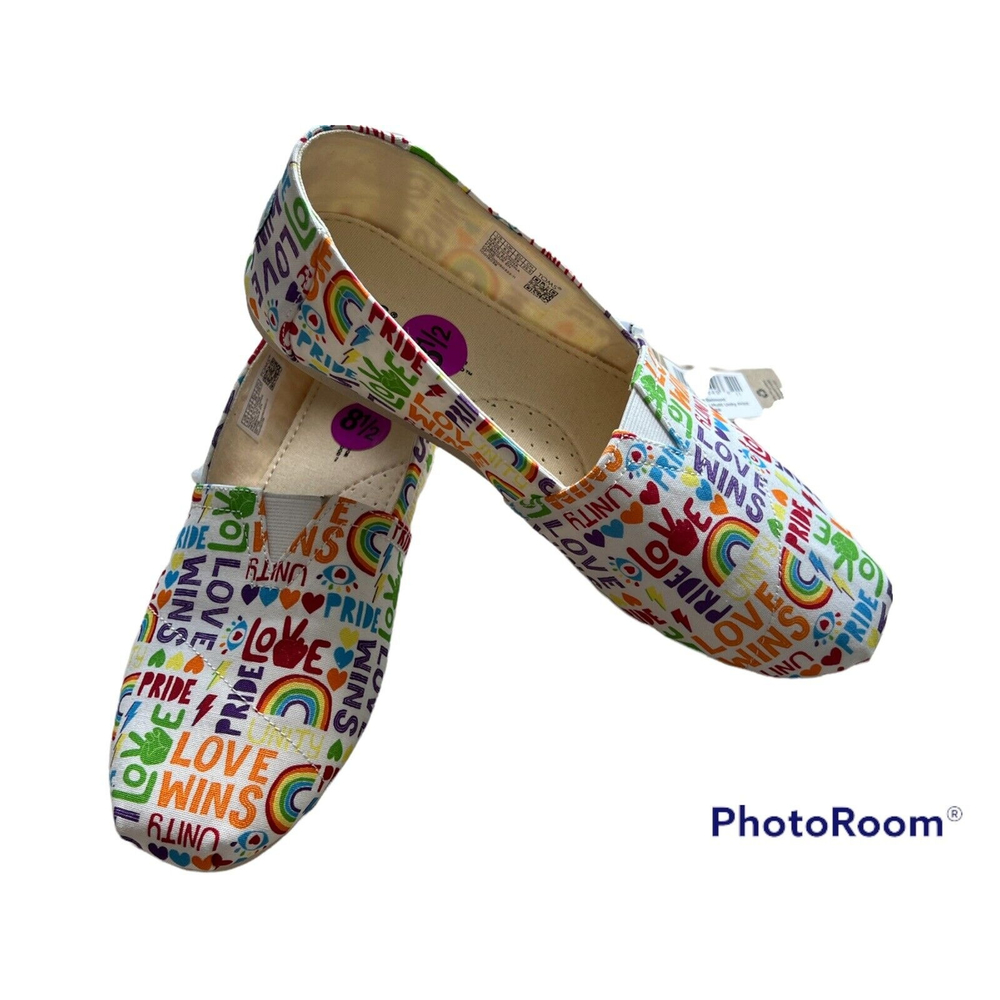 TOMS Pride Unity Rainbow Alpargatas Women’s Size 8.5